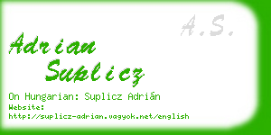 adrian suplicz business card